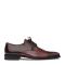 Mezlan "Soka" Burgundy Genuine Calfskin And Deerskin Combination Leather Lace-Up Shoes 15089.