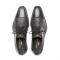 Mezlan "Soka" Grey Genuine Calfskin And Deerskin Combination Leather Lace-Up Shoes 15089.