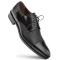 Mezlan "Soka" Black Genuine Calfskin And Deerskin Combination Leather Lace-Up Shoes 15089.