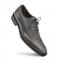 Mezlan "Postdam" Grey Genuine Calfskin / Deerskin Leather Bal Oxford Shoes 16409.