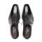 Mezlan "Postdam" Black Genuine Calfskin / Deerskin Leather Bal Oxford Shoes 16409.