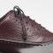 Mezlan "Postdam" Burgundy Genuine Calfskin / Deerskin Leather Bal Oxford Shoes 16409.