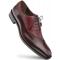 Mezlan "Postdam" Burgundy Genuine Calfskin / Deerskin Leather Bal Oxford Shoes 16409.