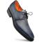 Mezlan "Principe" Grey / Rust Genuine Calfskin Leather Derby Shoes 20842.