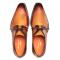 Mezlan "Principe" Tan / Rust Genuine Calfskin Leather Derby Shoes 20842.