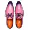 Mezlan "Principe" Pink Genuine Calfskin Leather Derby Shoes 20842.