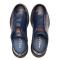 Mezlan "Calico" Blue Genuine Deerskin Leather Scallop Rubber Sneaker  20947.