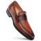 Mezlan "Avenue" Cognac Rust Genuine Calfskin Leather Penny Loafer Shoes 20910.