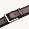 Mezlan Burgundy Classic Patina Genuine Calfskin Leather Belt AO11522.