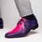Marco Di Milano ''Andretti'' Pink / Purple Genuine Ostrich Leg Dress Shoes