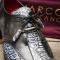Marco Di Milano ''Anzio'' Newspaper / Grey Genuine Alligator and Calfskin Dress Shoes