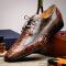 Marco Di Milano ''Anzio'' Orix / Brown Genuine Alligator and Calfskin Dress Shoes