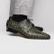 Marco Di Milano ''Apricena'' Green Genuine Caiman Crocodile Dress Shoes