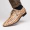 Marco Di Milano ''Apricena'' Rustic Orix Genuine Caiman Crocodile Dress Shoes