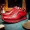 Marco Di Milano ''Brescia'' Red Genuine Python and Calfskin Fashion Sneakers