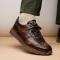 Marco Di Milano ''Brescia'' Washed Conac Genuine Python and calfskin Fashion Sneakers