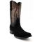 Ferrini "Roughrider" Black Genuine Full Grain Leather Narrow Square Toe Cowboy Boots 14371-04