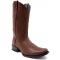 Ferrini "Wyatt" Brandy Genuine Full Grain Leather Narrow Square Toe Cowboy Boots 14671-55