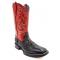 Ferrini "Kai" Black Sea Turtle Print Leather Square Toe Cowboy Boots 42593-04
