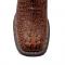 Ferrini Sport Rust Crocodile Print Leather Square Toe Cowboy Boots 40493-23
