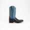 Ferrini "Gunner" Black / Blue Genuine Full Grain Leather Square Toe Cowboy Boots 12193-04