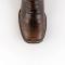 Ferrini "Mustang" Brown Alligator Belly Print Leather Square Toe Cowboy Boots 40793-10