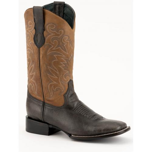 Ferrini "Colton" Nicotine Full Grain Leather Square Toe Cowboy Boots 11093-24