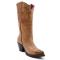 Ferrini Ladies "Siren" Brown Full Grain Leather Snipped Toe Cowgirl Shoes 84061-10