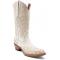 Ferrini Ladies "Starlight" White Full Grain Leather Snipped Toe Cowgirl Boots 81561-19