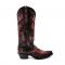 Ferrini Ladies "Masquerade" Red Full Grain Leather Snipped Toe Cowgirl Boots 84561-22