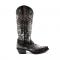 Ferrini Ladies "Masquerade" Silver Full Grain Leather Snipped Toe Cowgirl Boots 84561-34