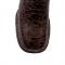 Ferrini Ladies "Kai" Chocolate Sea Turtle Print Leather Square Toe Cowgirl Boots 92593-09