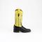 Ferrini Ladies "Colt" Black Genuine Full Quill Ostrich Leather Square Toe Cowgirl Boots 80193-04