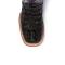 Ferrini Ladies "Rancher" Black / Purple Caiman Print Leather Square Toe Cowgirl Boots 90493-04