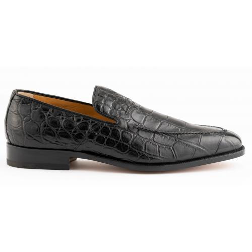 Ferrini Black Genuine Alligator Dress Shoes FC3877