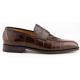 Ferrini Chocolate Genuine Alligator Dress Shoes F3724