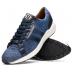 Marco Di Milano "Verona" Navy Genuine Python And Calfskin Fashion Sneaker