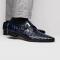 Marco Di Milano "Rovigo" Navy Genuine Caiman Crocodile Dress Shoes