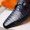 Marco Di Milano "Rovigo" Navy Genuine Caiman Crocodile Dress Shoes