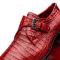 Marco Di Milano "Rovigo" Red Genuine Caiman Crocodile Dress Shoes