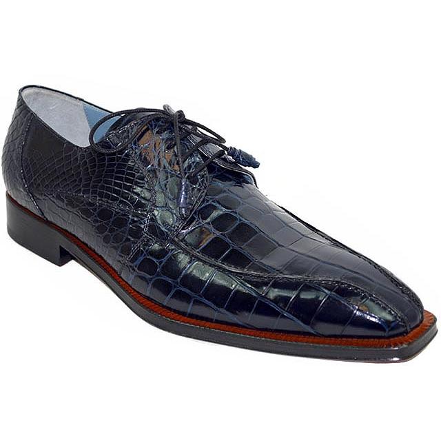 Mezlan Cash Navy Blue All-Over Genuine Alligator Shoes - $599.90 ...