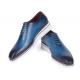 Paul Parkman Blue Men's Smart Whole Cut Casual Oxford Shoes 191-BLU