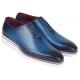 Paul Parkman Blue Men's Smart Whole Cut Casual Oxford Shoes 191-BLU