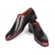Paul Parkman Black / Red Genuine Leather Men's Oxford Dress Shoes KR254-01-83