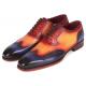 Paul Parkman Multicolor Genuine Leather Goodyear Welted Men's Wingtip Oxford Dress Shoes 6819-MLT