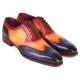 Paul Parkman Multicolor Genuine Leather Goodyear Welted Men's Wingtip Oxford Dress Shoes 6819-MLT