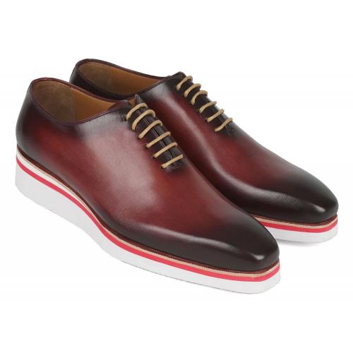 Paul Parkman Bordeaux Genuine Leather Men's Smart Oxford Casual Shoes 191-BRD