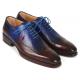 Paul Parkman Brown & Blue Genuine Leather Goodyear Welted Men's Oxford Dress Shoes  081-B35