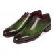 Paul Parkman  Oxfords Green / Bordeaux Genuine Leather Goodyear Welted Wholecut Oxford Dress Shoes 044GBD