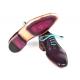 Paul Parkman Oxfords Purple Genuine Leather Handsewn Captoe Oxford Dress Shoes 5032-PRP